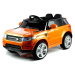 Elektrické autíčko Land Rapid Racer, EVA kola, oranžové