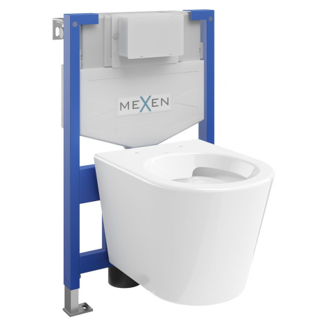 MEXEN/S WC předstěnová instalační sada Fenix XS-F s mísou WC Rico, bílá 6803372XX00