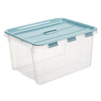 Plast Team Probox Fliplid Úložný box 50 l, 45,5 × 29,1 × 57,3 cm čirý