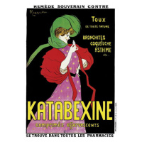 Cappiello, Leonetto - Obrazová reprodukce Poster advertising 'Katabexine' medicines, (26.7 x 40 