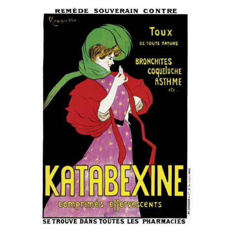 Obrazová reprodukce Poster advertising 'Katabexine' medicines, Cappiello, Leonetto, 26.7 × 40 cm