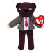 TY Beanie Babies MR. BEAN, 15 cm - medvídek