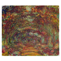 Obrazová reprodukce The Rose Path, Giverny, 1920-22, Claude Monet, 40 × 35 cm