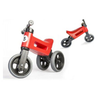 Teddies Funny Wheels Sport 2v1 červené s gumovými koly