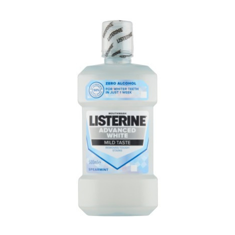 LISTERINE Advanced White Mild Taste Ústní voda s fluoridem 500 ml