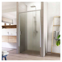 MEREO Sprchové dveře, Lima, trojdílné, zasunovací, 80x190 cm, chrom ALU, sklo Point CK80612K