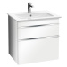 Koupelnová skříňka pod umyvadlo Villeroy & Boch Venticello 55,3x50,2x59 cm bílá lesk A92301DH