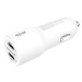 Cubenest E2CO Car Charger PD 45W, 2xUSB-C bílá