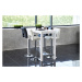 Dkton Designová barová židle Almonzo černá / chromová