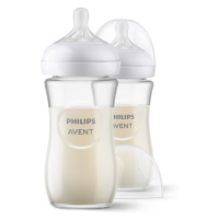 PHILIPS AVENT - Láhev Natural Response skleněná 240 ml, 1m+, 2 ks