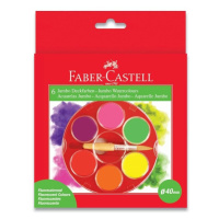 Faber-Castell Faber-Castell, 125006, sada akvarelových vodových barev, 6 neonových barev