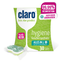 Claro Hygiene All in 1 tablety do myčky nádobí 30 ks