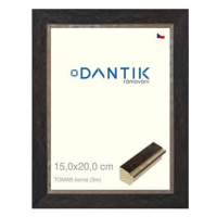 DANTIK rámeček 15 × 20, TOMAS černý sklo čiré