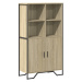 vidaXL Highboard dub sonoma 79,5 x 35,5 x 137,5 cm kompozitní dřevo