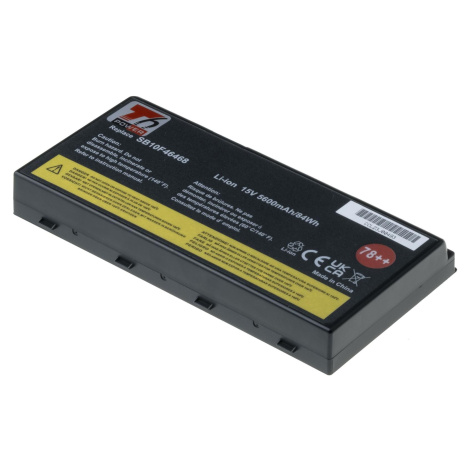 Baterie T6 Power Lenovo ThinkPad P70, ThinkPad P71, 5600mAh, 84Wh, 8cell