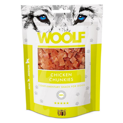 WOOLF Chicken chunkies pochoutka pro psy 100 g