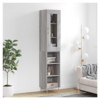 vidaXL Skříň highboard šedá sonoma 34,5 x 34 x 180 cm kompozitní dřevo