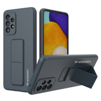 Wozinsky Flexibilní silikonové pouzdro se stojánkem na Samsung Galaxy A73 5G Navy blue