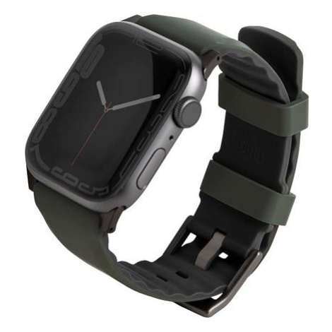 UNIQ Linus AiroSoft silikonový řemínek Apple Watch 45/44/42mm zelený