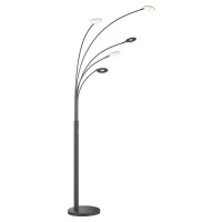 Černá LED stmívatelná stojací lampa (výška 225 cm) Dent – Fischer & Honsel