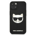 Karl Lagerfeld KLHCP13SCH3DBK hard silikonové pouzdro iPhone 13 Mini 5.4" black 3D Rubber Choupe