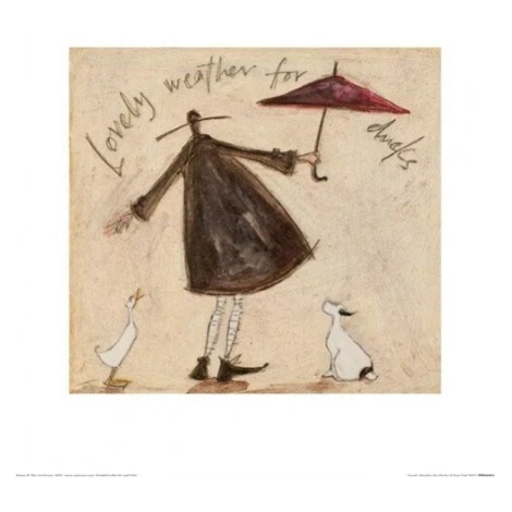 Umělecký tisk Sam Toft - Lovely Weather For Ducks, Sam Toft, (30 x 30 cm) Pyramid