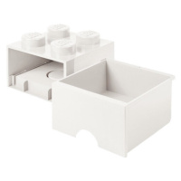 Úložný box LEGO, s šuplíkem, malý (4), bílá - 40051735