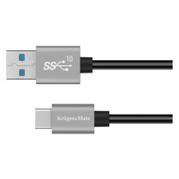 Kabel KRUGER & MATZ KM1262 Basic USB/USB-C 0,5m Black