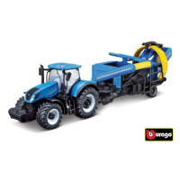 Bburago 10cm Farm tractor New Holland T7.315 s kultivátorem