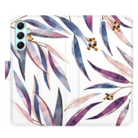 iSaprio flip pouzdro Ornamental Leaves pro Samsung Galaxy A34 5G