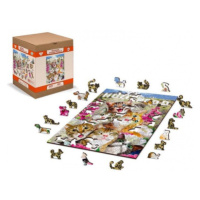 Wooden City Puzzle Kočky v Hollywoodu 300 dílků, dřevěné Matyska a.s.