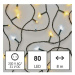 EMOS LED vánoční řetěz blikající, 8 m, venkovní i vnitřní, teplá/studená bílá, časovač D4AN01