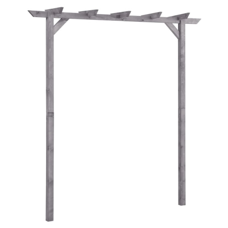 vidaXL Zahradní pergola šedá 200 x 40 x 205 cm impregnovaná borovice