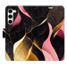 iSaprio flip pouzdro Gold Pink Marble 02 pro Samsung Galaxy S23+ 5G