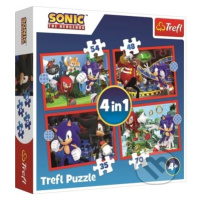 Sonic Dobrodružná jízda 4v1 ((35,48,54,70 dílků)) - puzzle z kategorie 15 - 60 dílků