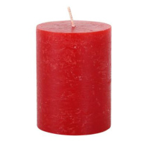 Provence Rustikální svíčka 10cm červená
