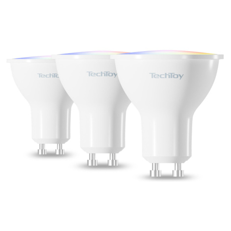 TechToy Smart Bulb RGB 4.7W GU10 ZigBee 3pcs set - TSL-LIG-GU10ZB-3PC