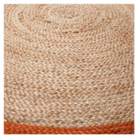 Kusový koberec Lunara Jute Circle Orange 150x150 cm