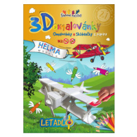 3D omalovánky Letadlo (Omalovánky a Skládačky z papíru) - kniha z kategorie Omalovánky