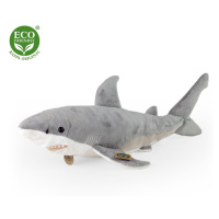 RAPPA Plyšový žralok bílý 51 cm ECO-FRIENDLY