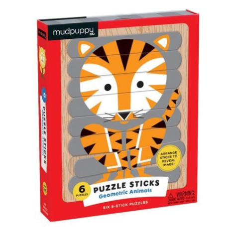 Puzzle Sticks: Geometric Animals/Skládačka: Zvířata (24 dílků) Mudpuppy