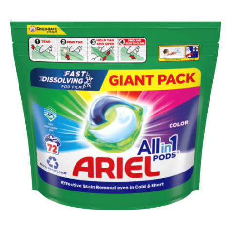Ariel gelové kapsle Color sáček 72ks