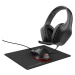 TRUST Sada sluchátka + myš + mousepad GXT 790 3v1 Gaming Bundle, černá