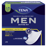 Tena Men Absorbent protector Level 2 Inkontinenční vložky pro muže 10 ks