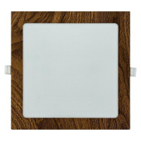 LED Podhledové svítidlo SQUARE LED/18W/230V 4200K 22x22 cm hnědá