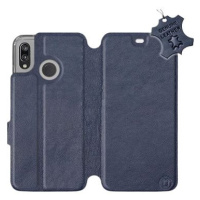 Flip pouzdro na mobil Huawei P20 Lite - Modré - kožené - Blue Leather