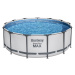 Bestway Nadzemní bazén Steel Pro MAX, šedá, pr. 396 cm, v. 122 cm