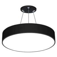 LPL-005 | Závěsné LED stropní svítidlo 36W | kolo plné | hliník | CCD nebliká | Φ40x6 černá