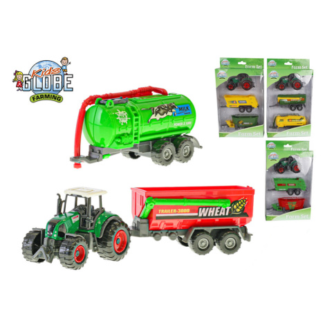 MIKRO TRADING - Traktor s vlečkou Farm set, Mix produktů