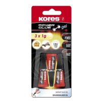 Kores Power Glue Gel 3 x 1 g